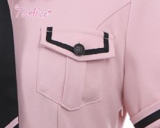 画像3: 【ToAlice】J642ブラック×ピンクポリス風ワンピース【30%OFF】 (3)