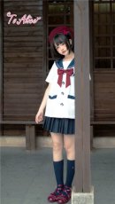 画像15: 【ToAlice】J651うさぎ刺繡うさみみセーラートップス【本店・通販限定】【50%OFF】 (15)