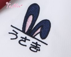 画像6: 【ToAlice】J651うさぎ刺繡うさみみセーラートップス【本店・通販限定】【50%OFF】 (6)
