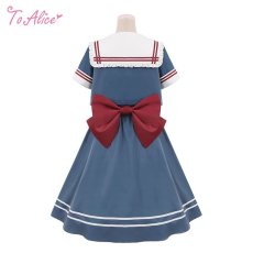 画像14: 【ToAlice】J922ハイウエストミモレ丈マリンスカート【50％OFF】 (14)