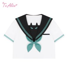 画像1: 【ToAlice】J951小悪魔セーラートップス【本店・通販限定】【30％OFF】 (1)