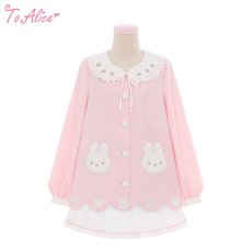 画像4: 【ToAlice】J957ライン入りホワイトプリーツスカパン【本店・通販限定】【30%OFF】 (4)