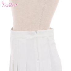 画像2: 【ToAlice】J957ライン入りホワイトプリーツスカパン【本店・通販限定】【30%OFF】 (2)