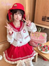 画像4: 【送料無料】J972肉球デザインプリーツスカート《予約限定》 (4)