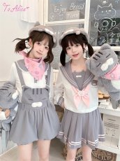 画像6: 【送料無料】C8694オリジナルネコちゃん 長袖トップス《予約限定》 (6)