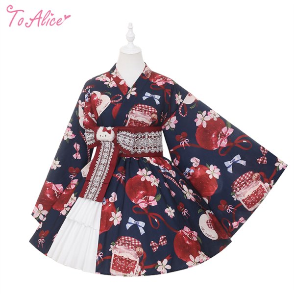 Last one】【ToAlice】L1012 林檎猫姫浴衣セット - To Alice