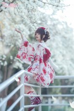 画像14: 【送料無料】L1012林檎猫姫浴衣セット《予約受付》 (14)
