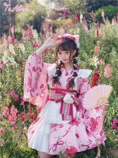 画像22: 【送料無料】L1012林檎猫姫浴衣セット《予約受付》 (22)
