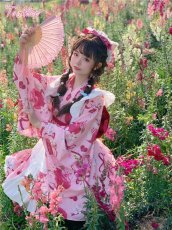 画像23: 【送料無料】L1012林檎猫姫浴衣セット《予約受付》 (23)