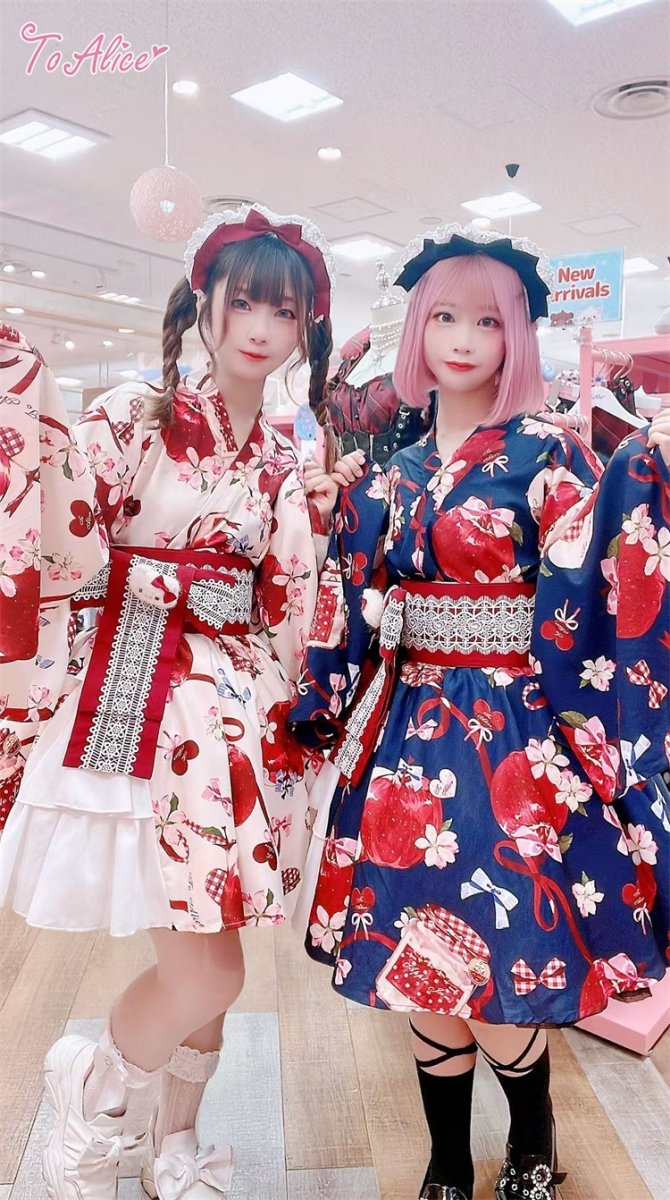 画像30: 【ToAlice】L1012林檎猫姫浴衣セット (30)