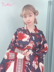 画像31: 【期間限定特別価格】L1012林檎猫姫浴衣セット (31)