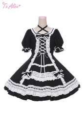 画像1: 【ToAlice】L1023ロリータドールワンピース (1)