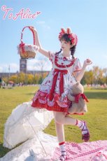 画像14: 【ToAlice】P816 StrawberryBearぬいぐるみショルダーバッグ (14)