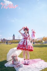 画像12: 【ToAlice】P816 StrawberryBearぬいぐるみショルダーバッグ (12)