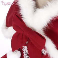 画像3: 【ToAlice】L1118ポンポン付き赤ずきんケープ【30%OFF】 (3)