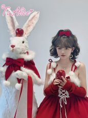 画像10: 【ToAlice】L1119ポンポン×リボン付きジャンパースカート【30%OFF】 (10)