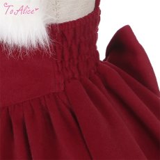 画像3: 【ToAlice】L1119ポンポン×リボン付きジャンパースカート【30%OFF】 (3)