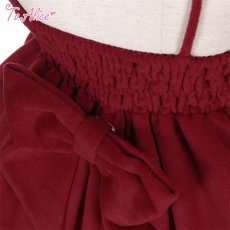 画像4: 【ToAlice】L1119ポンポン×リボン付きジャンパースカート【30%OFF】 (4)