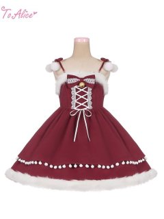 ToAlice BlueButterflyジャンパースカート Mサイズ ロリータ ToAlice】L1345雪の結晶Aラインジャンパースカート【特価:5800円