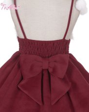 画像5: 【送料無料】L1119ポンポン×リボン付きジャンパースカート《予約受付》 (5)