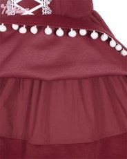 画像7: 【送料無料】L1119ポンポン×リボン付きジャンパースカート《予約受付》 (7)