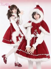 画像20: 【ToAlice】L1119ポンポン×リボン付きジャンパースカート【30%OFF】 (20)