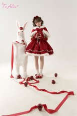 画像24: 【ToAlice】L1119ポンポン×リボン付きジャンパースカート【新ロット】 (24)