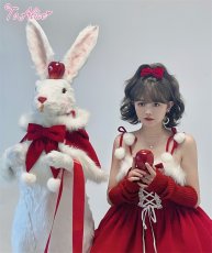 画像19: 【ToAlice】L1119ポンポン×リボン付きジャンパースカート【新ロット】 (19)