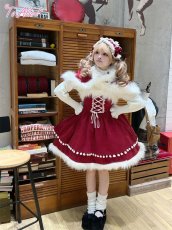 画像17: 【ToAlice】L1119ポンポン×リボン付きジャンパースカート【30%OFF】 (17)