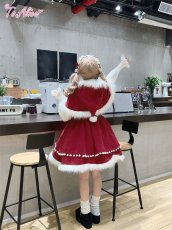 画像19: 【ToAlice】L1119ポンポン×リボン付きジャンパースカート【30%OFF】 (19)