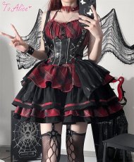 画像7: 【ToAlice】F35パンクロックショート丈長袖ボレロ (7)