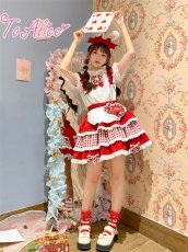 画像15: 【ToAlice】S2326ドット×ギンガムハートストラップ【50％OFF】 (15)