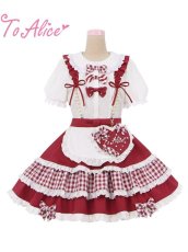 画像6: 【ToAlice】S2326ドット×ギンガムハートストラップ【50％OFF】 (6)