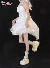 画像28: 【送料無料】L1165チュール重ねコルセット風ワンピース《予約受付》 (28)
