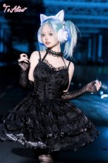 画像15: 【送料無料】L1165チュール重ねコルセット風ワンピース《予約受付》 (15)