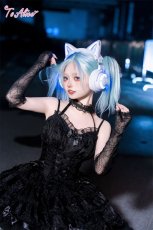 画像17: 【送料無料】L1165チュール重ねコルセット風ワンピース《予約受付》 (17)