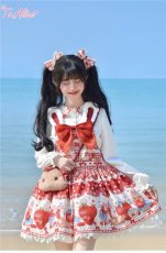 画像7: 【ToAlice】S2512 StrawberryRabbitプリントリボンクリップセット (7)