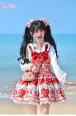 画像8: 【ToAlice】S2512 StrawberryRabbitプリントリボンクリップセット (8)