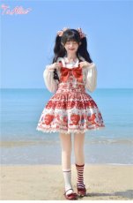 画像9: 【ToAlice】S2512 StrawberryRabbitプリントリボンクリップセット (9)