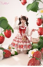 画像15: 【ToAlice】S2512 StrawberryRabbitプリントリボンクリップセット (15)