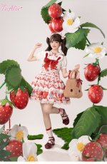 画像17: 【ToAlice】S2512 StrawberryRabbitプリントリボンクリップセット (17)