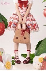 画像11: 【ToAlice】L1210 StrawberryRabbitプリントサロペットスカート (11)
