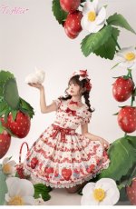画像6: 【ToAlice】L1211 StrawberryRabbitプリントワンピース (6)