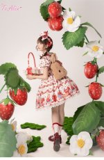 画像8: 【ToAlice】L1211 StrawberryRabbitプリントワンピース (8)