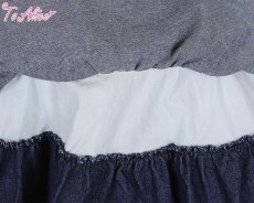 画像6: 【Last one】【ToAlice】L1221キャットガールデニムティアードジャンパースカート (6)