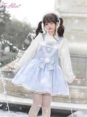 画像13: 【ToAlice】L1241雪の結晶サロペットスカート【30%OFF】 (13)