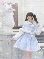 画像9: 【ToAlice】C5064雪の結晶ティペット付きケープ【30%OFF】 (9)