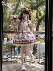 画像8: 【Last one】【ToAlice】L1259メルティチョコベアワンピース (8)