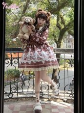 画像3: 【Last one】【ToAlice】L1259メルティチョコベアワンピース (3)
