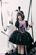 画像10: 【ToAlice】L1312小悪魔ジャカードリボンワンピース (10)
